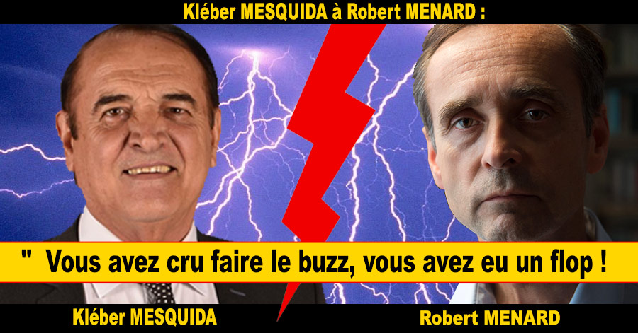 Hérault - HERAULT - Kléber MESQUIDA à Robert MENARD : Vous avez cru faire le buzz, vous avez eu un flop !