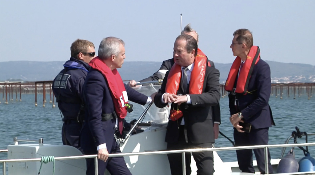 Marseillan - LOUPIAN - MARSEILLAN ( 34 ) Les ostréïculteurs de Thau font des propositions à François de Rugy