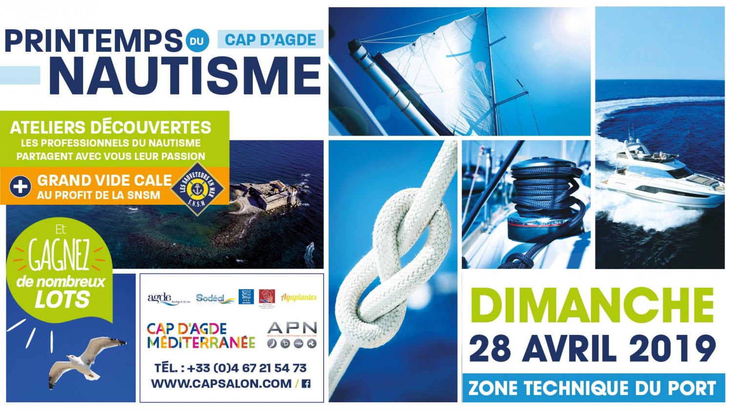 Cap d'Agde - CAP D'AGDE - Printemps du Nautisme : Dimanche 28 avril 2019 : Demandez le programme !