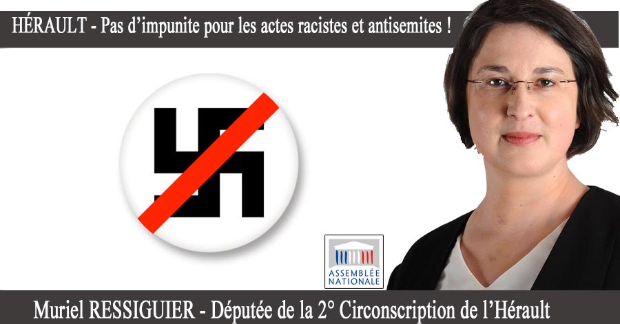 Hérault - HÉRAULT - Pas d’impunité pour les actes racistes et antisémites !
