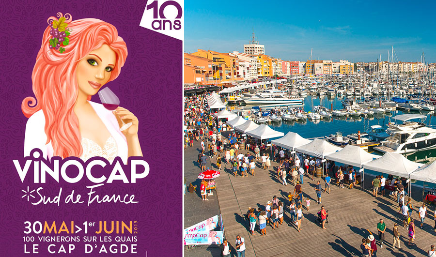 Cap d'Agde - CAP D'AGDE - VIDEO - VINOCAP 2019 du 30 mai au 1er juin : Demandez le programme !