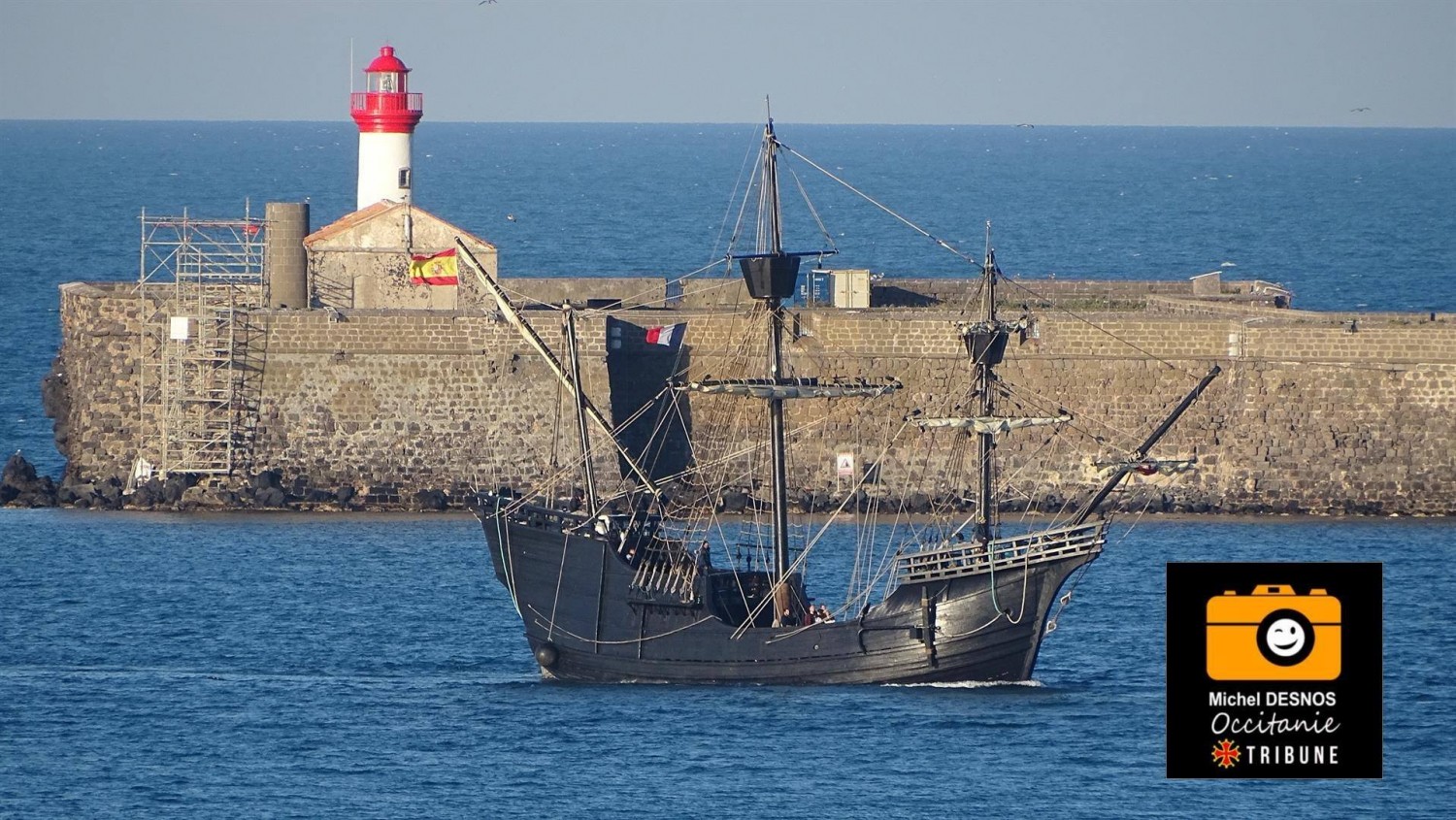 Cap d'Agde - HÉRAULT - CAP D'AGDE - La NAO VICTORIA est à quai par Michel DESNOS