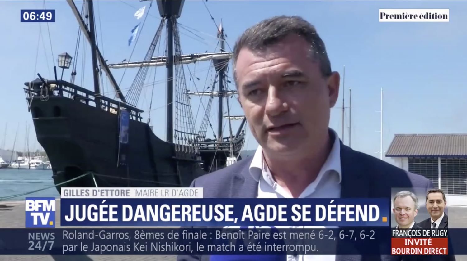 Hérault - AGDE - VIDEO - AGDE VILLE LA PLUS DANGEREUSE DE FRANCE - Gilles D'ETTORE réfute le classement