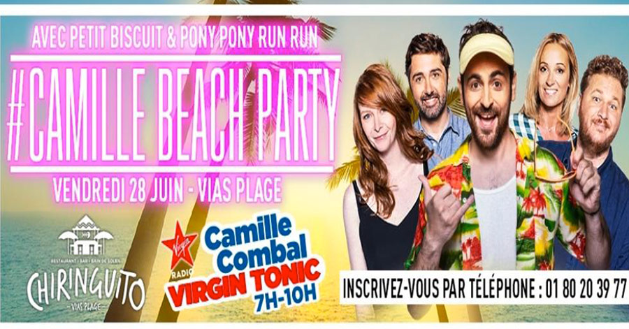 Vias - HÉRAULT - VIAS - #CamilleBeachParty, le dernier Virgin Tonic de la saison en direct de Chiringuito Vias Plage