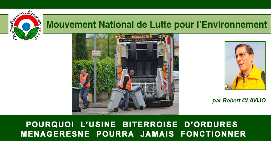 Hérault - BEZIERS ( 34 ) - POURQUOI L’USINE BITERROISE D’ORDURES MENAGERES NE POURRA JAMAIS FONCTIONNERmnl