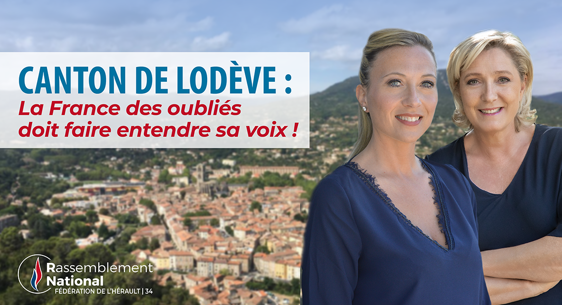 Hérault - LODEVE - LE RASSEMBLEMENT NATIONAL APPELLE AU RASSEMBLEMENT CONTRE LA MAINMISE SOCIALISTE DU DÉPARTEMENT