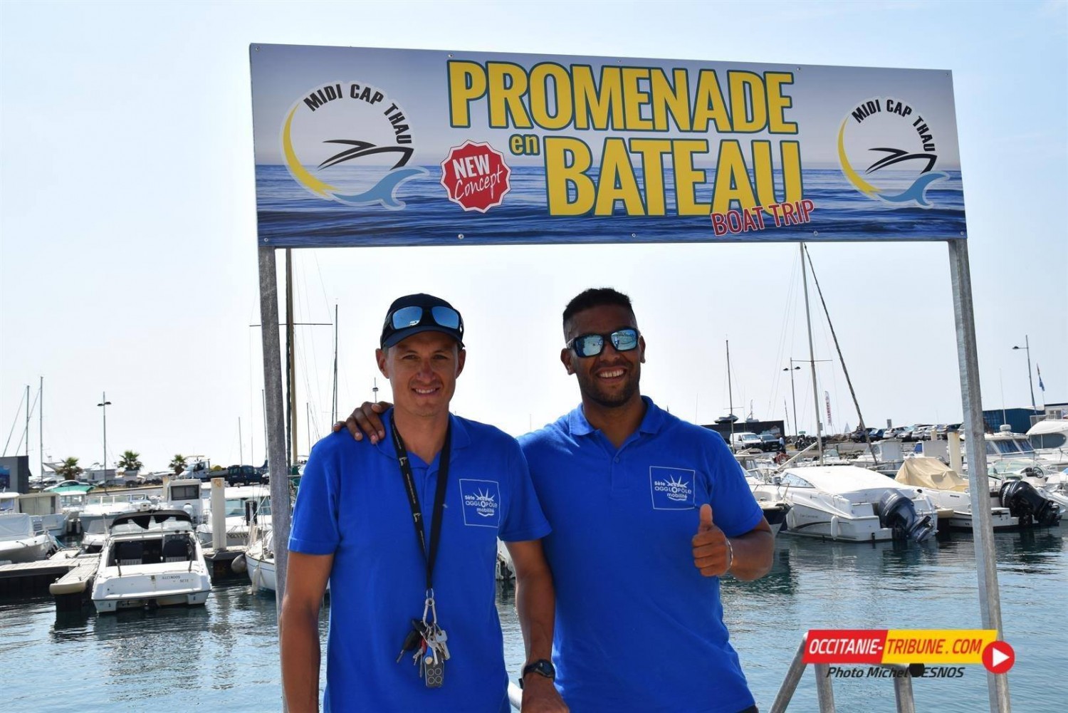 Marseillan - MARSEILLAN ( 34 ) - Inauguration des « navettes-maritimes » pour les marchés de Marseillan