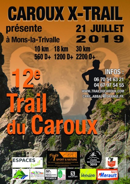 Hérault - Le 12éme Trail des Caroux, c'est le 21 Juillet 2019 !!!