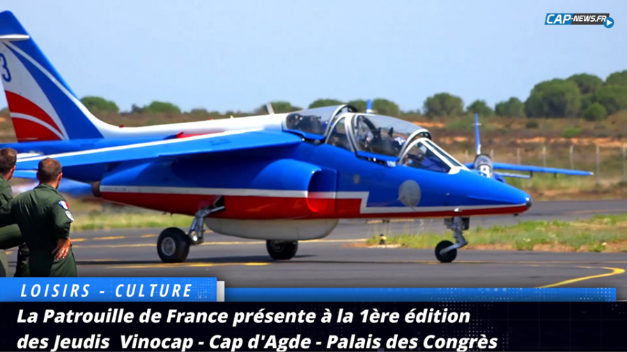 Cap d'Agde - La patrouille de France présente à la 1ére édition des Jeudis Vinocap