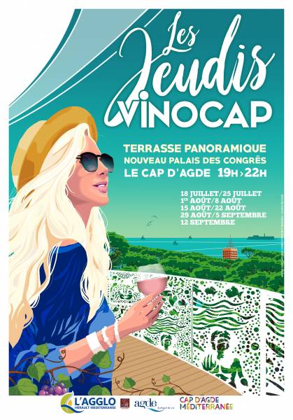 Cap d'Agde - Les  jeudis Vinocap , la prochaine édition a lieu jeudi 1er août...