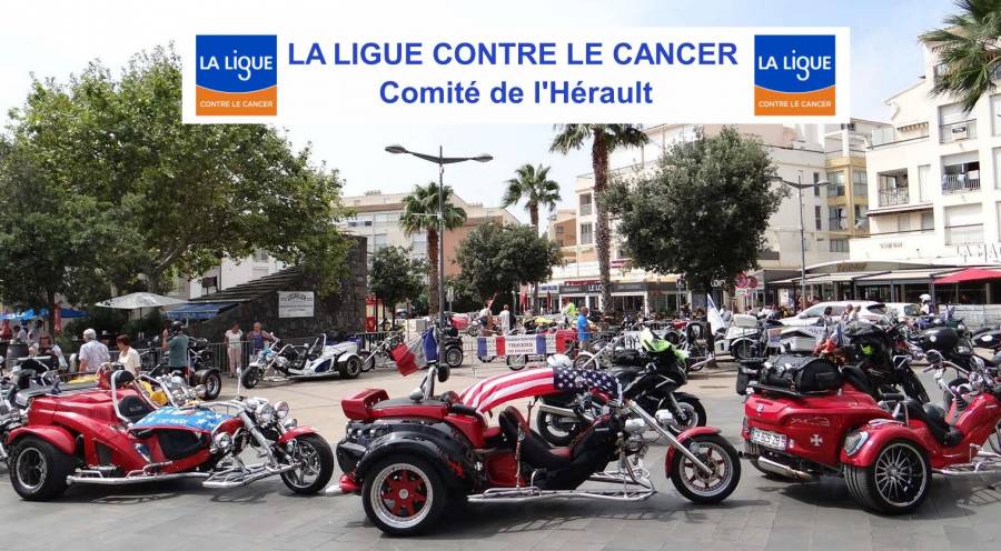 Cap d'Agde - Le 24 Août, les trikers au grand coeur se mobilisent contre le cancer.