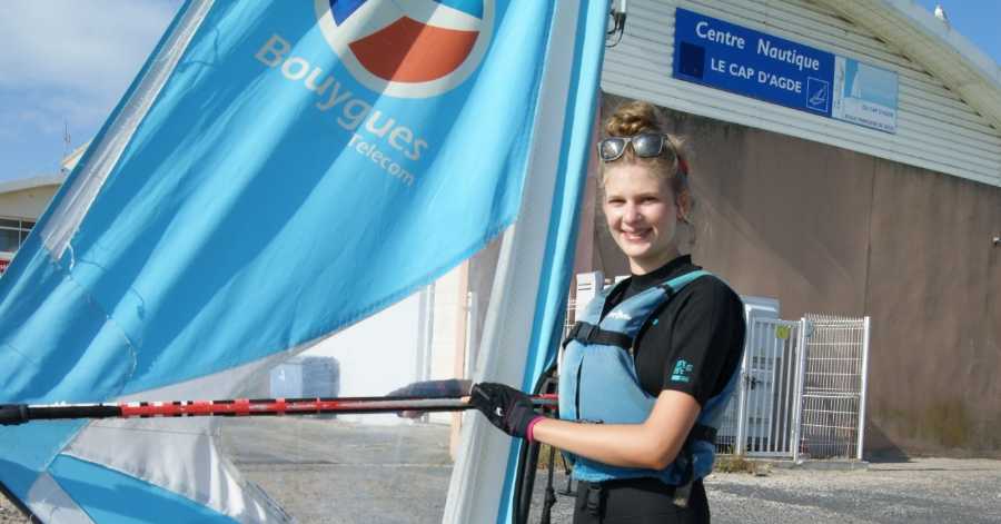 Cap d'Agde - MISS Beauté 2018 a fait son stage de voile ....