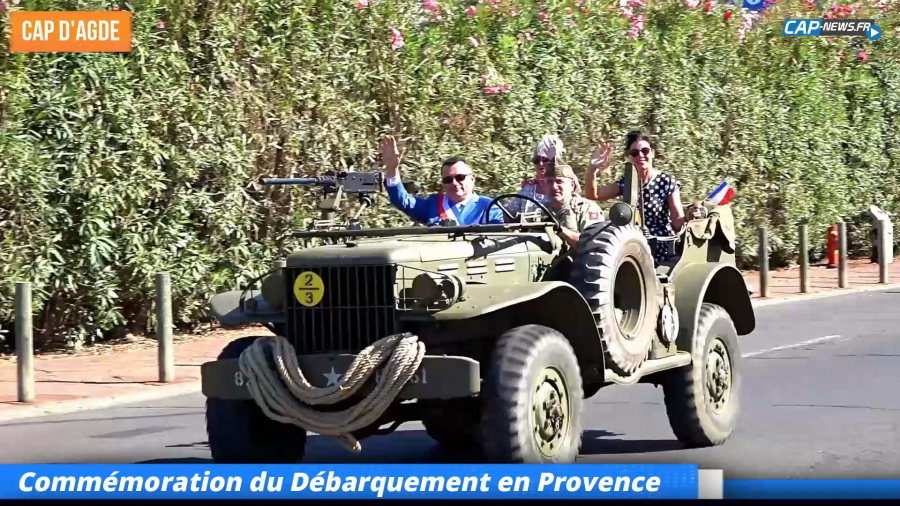 Cap d'Agde - REPORTAGE - Commémoration du débarquement de provence 15 août 1944