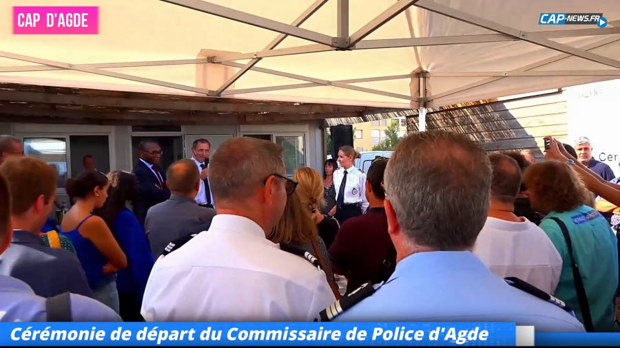 Hérault - Départ de MME La Commissaire de Police d'Agde