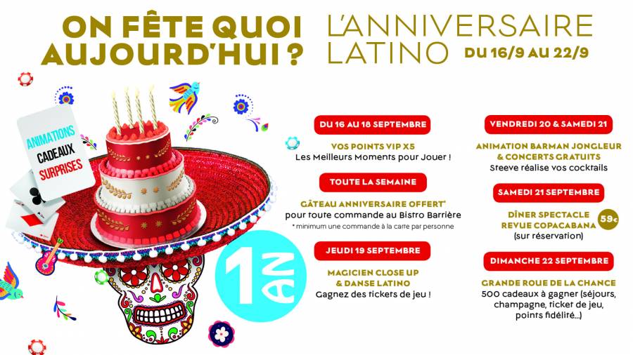 Hérault - 1er anniversaire du Casino Barrière