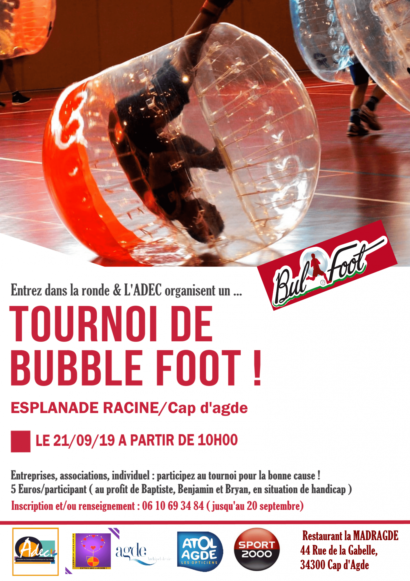 Cap d'Agde - Entrez dans la ronde organise un tournoi de bubble foot !