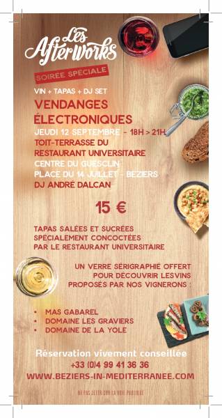 Hérault - Prochain afterwork les vendanges électroniques