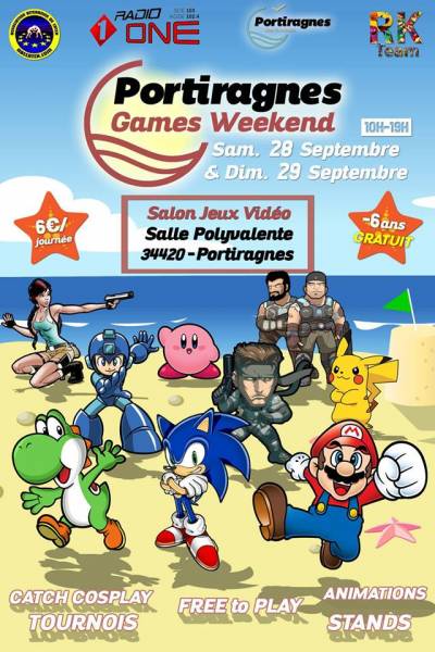 Hérault - Games Weekend : salon du jeux vidéo les 28 et 29 septembre 2019