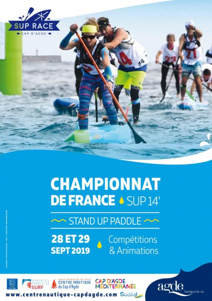 Sports nautique Agde - Championnat de France de Stand Up Paddle au Cap d'Agde le 28 et 29 Septembre