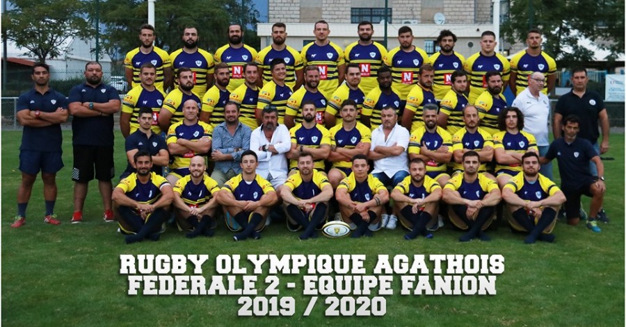 Rugby Agde - ROA, la photo officielle de l'équipe fanion et reserve