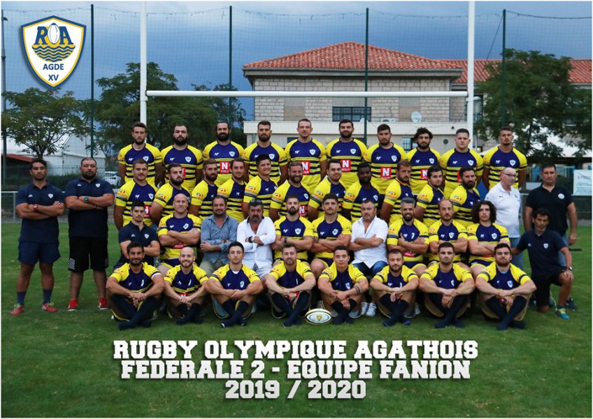 Rugby Agde - ROA, la photo officielle de l'équipe fanion et reserve
