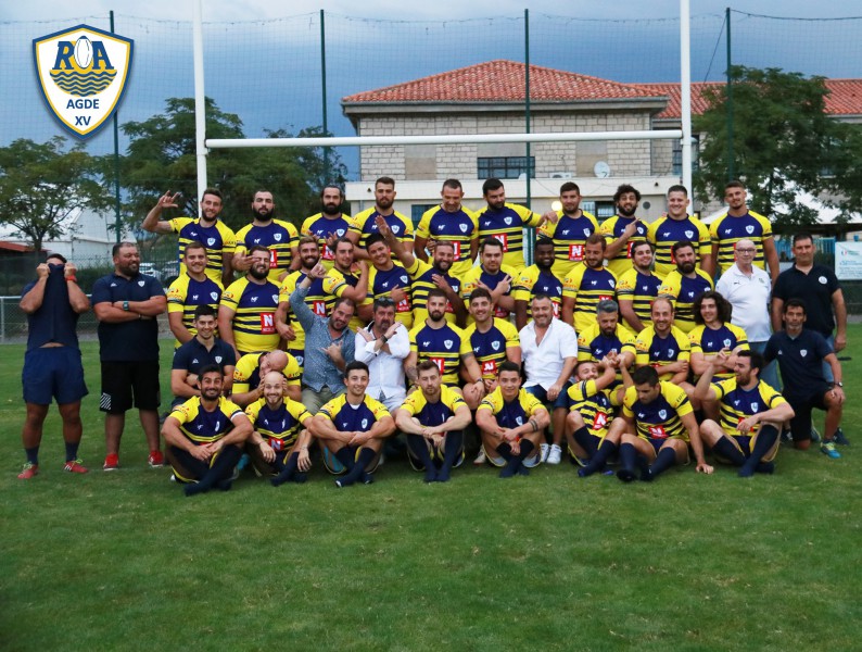 Rugby Agde - ROA, la photo officielle de l'équipe fanion et reserve