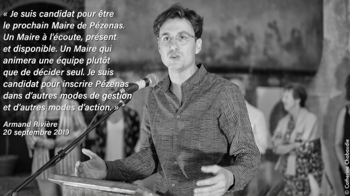 Pézenas - Je suis candidat pour être le prochain Maire de Pézenas par Armand RIVIÈRE
