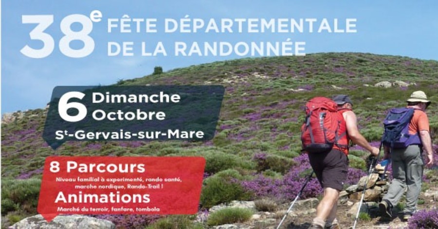 Sports nature Hérault - 38 ème Fête de la Randonnée, c'est dimanche à Saint Gervais
