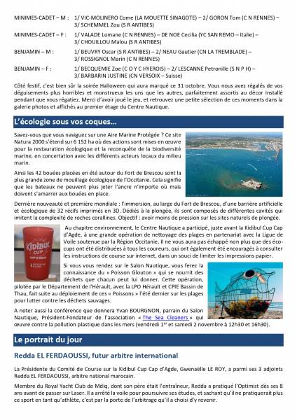 Cap d'Agde - KIDIBUL Cup Cap d'Agde : Gazette n°3