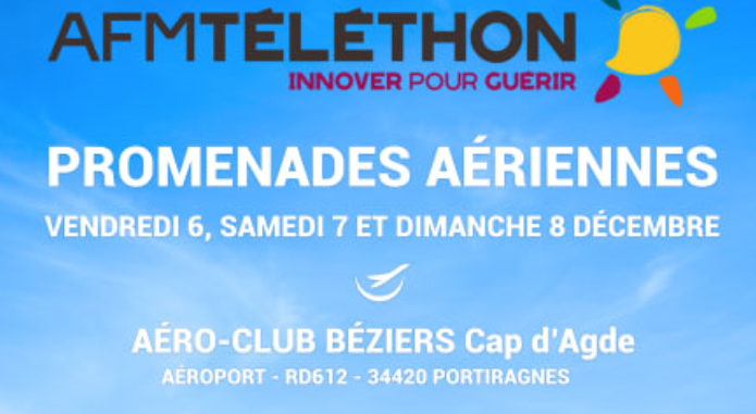 Hérault - Promenades aériennes au profit du Téléthon
