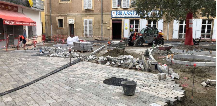 Bessan - Les premières pierres ont été posées, donnant le ton de la requalification du centre-ville