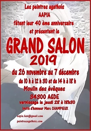 Agde - Le grand salon des peintres agathois de l'AAPIA
