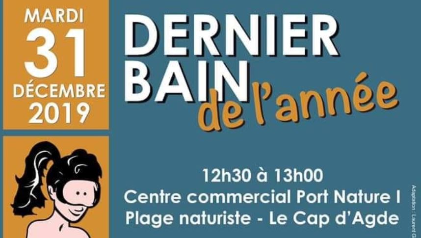 Hérault - Le traditionnel dernier bain de l'année au village naturiste !