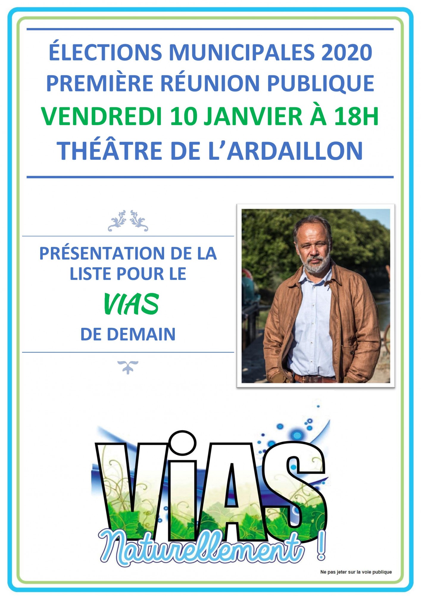 Vias - VIAS NATURELLEMENT - PREMIÈRE RÉUNION PUBLIQUE LE VENDREDI 10 JANVIER 2020