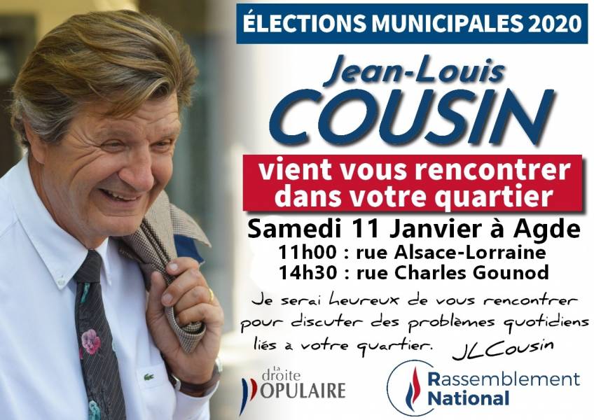 Agde - Jean-Louis Cousin vient à votre rencontre.