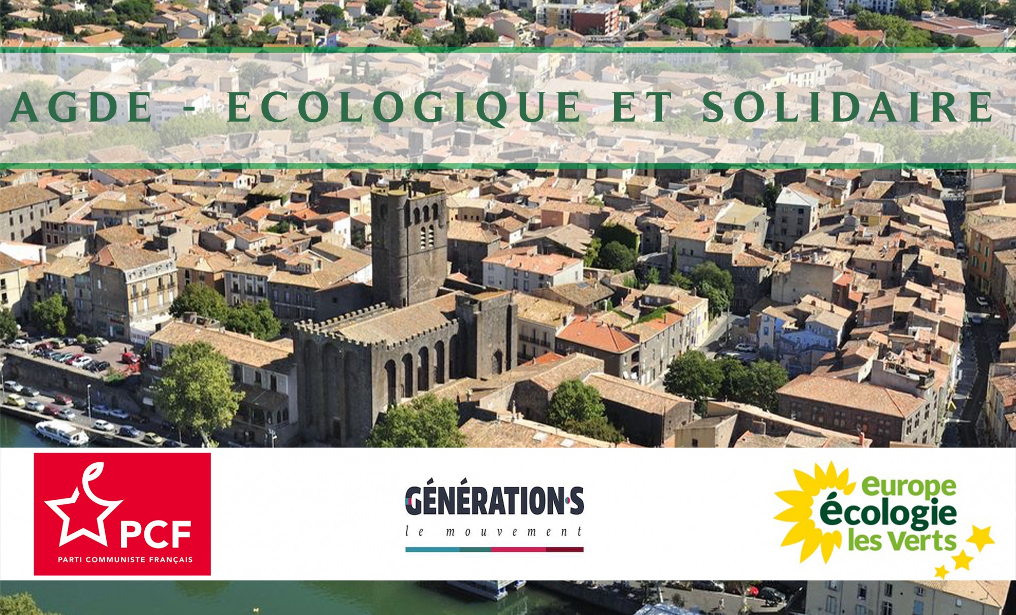 Agde - En 2020 avec AGDE ECOLOGIQUE ET SOLIDAIRE, cap sur le changement!