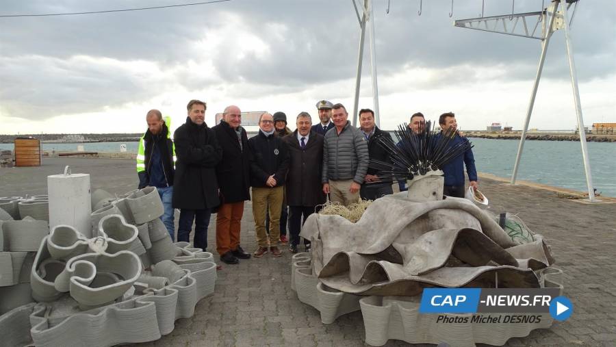 Cap d'Agde - immersion de 2 nouveaux récifs 3D artificiels