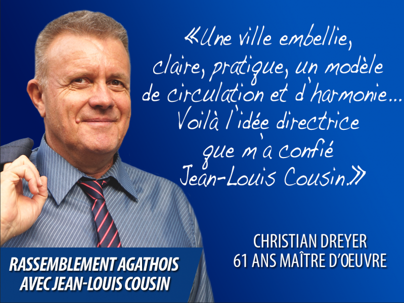 Agde - CHRISTIAN DREYER DE LA DROITE POPULAIRE AU RASSEMBLEMENT AGATHOIS