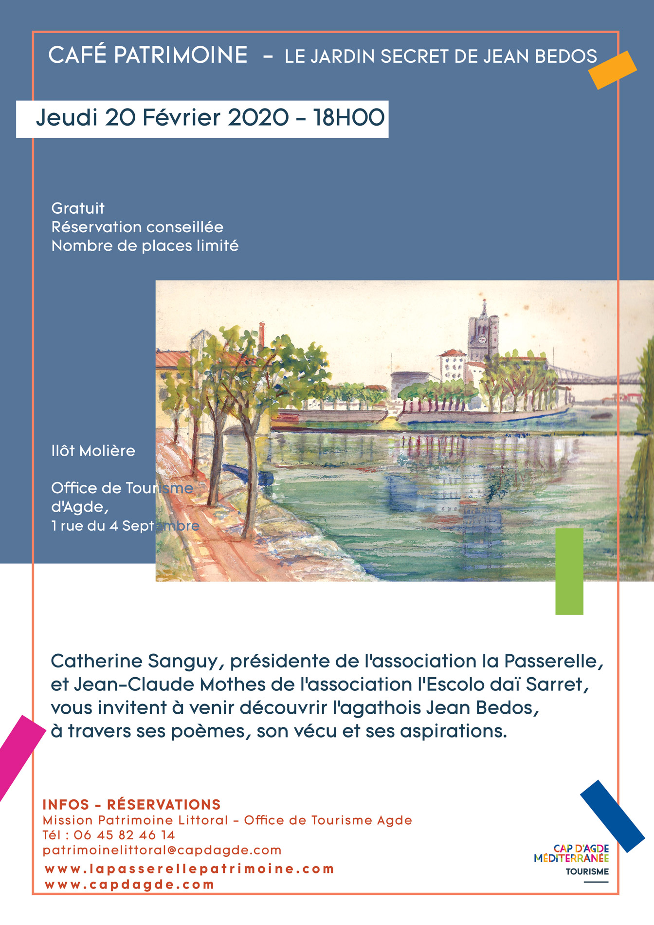 Agde - Conférence Le jardin secret de Jean Bedos
