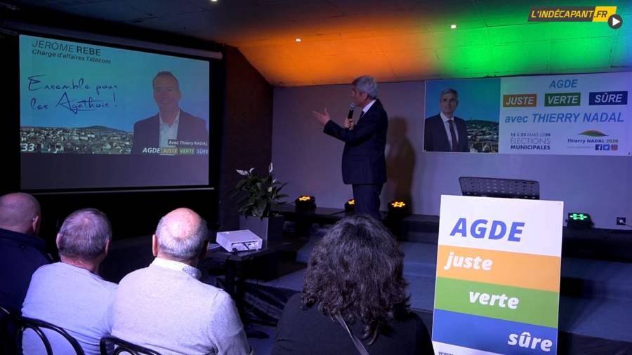 Agde - Réunion publique avec Thierry Nadal (liste Agde - Juste - Verte - Sûre)