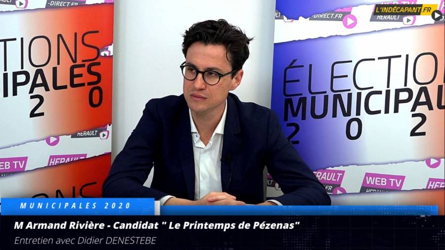Pézenas - Entretien avec Armand Rivière de la liste Le Printemps de Pézenas