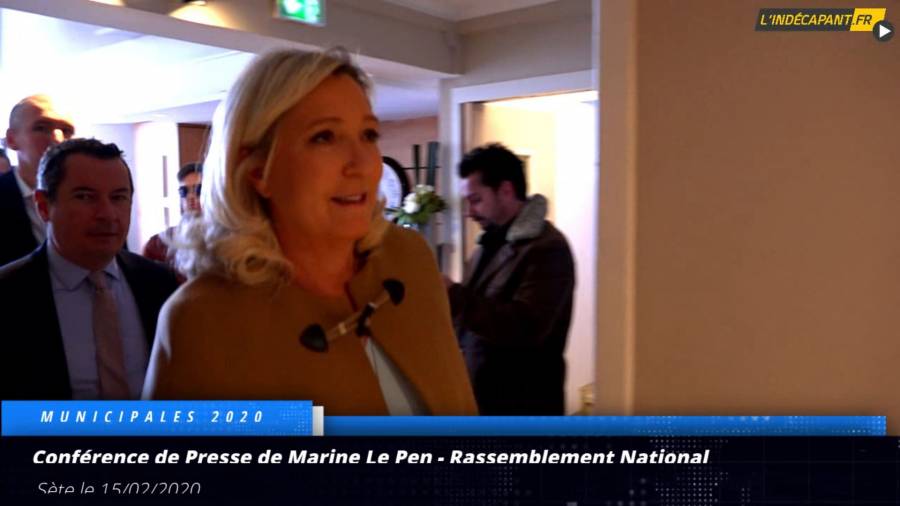 Hérault - Conférence de Presse de Marine Le Pen