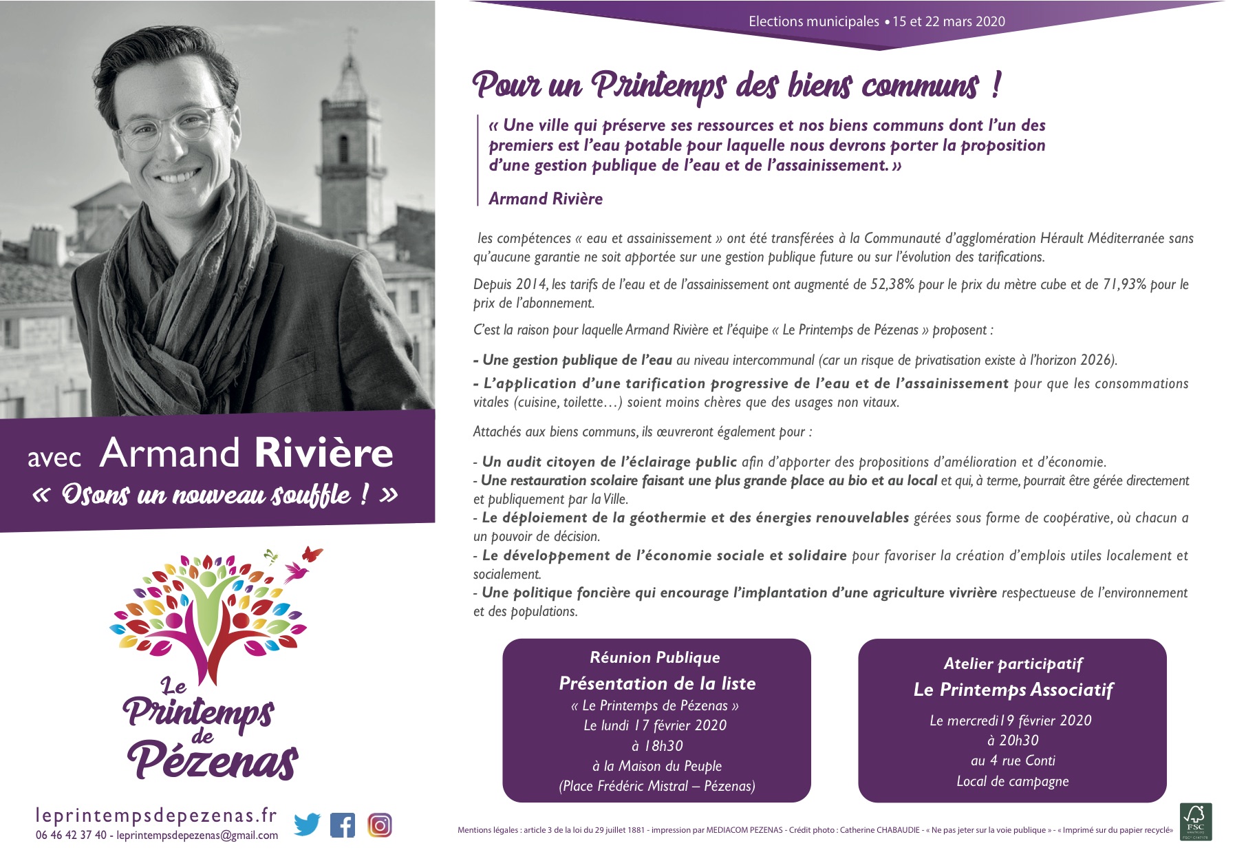 Pézenas - Pour un Printemps des biens communs