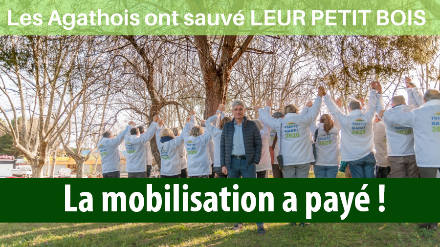 Agde - CAP D'AGDE – PETIT BOIS de l'île des loisirs : La mobilisation a payé !
