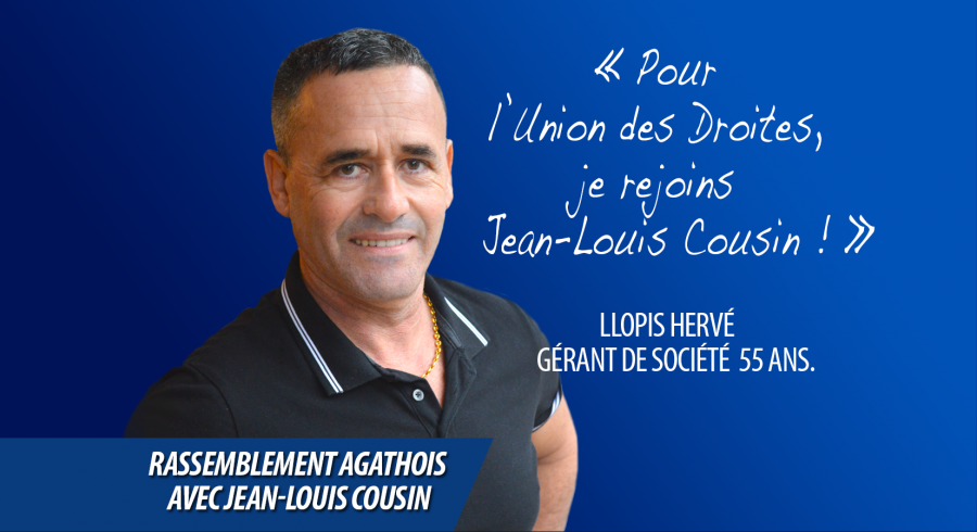 Agde - Hervé LLOPIS rejoint Jean-Louis COUSIN tête de liste du Rassemblement Agathois