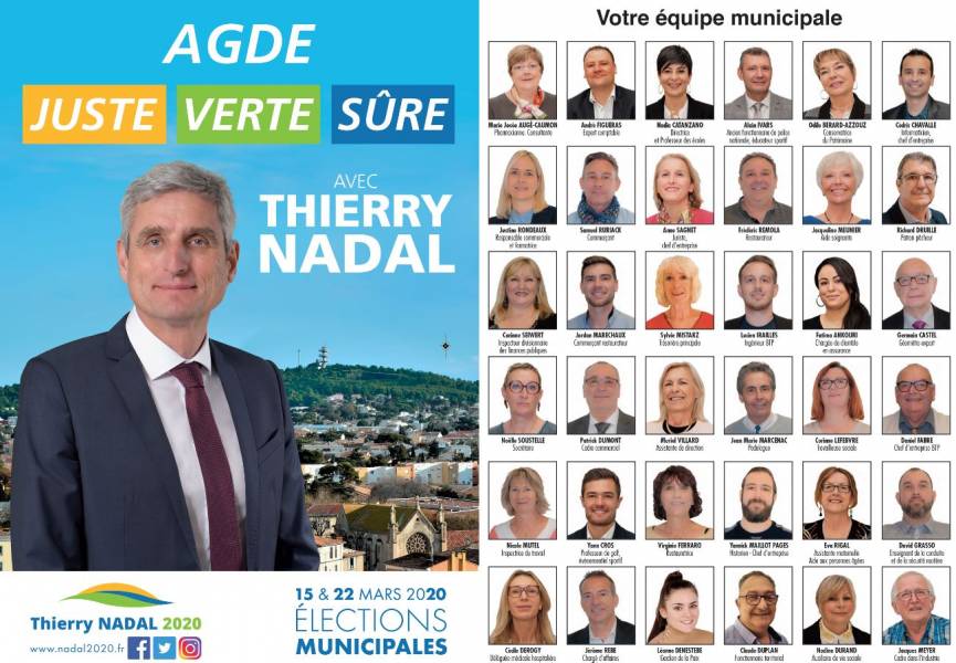Agde - AGDE JUSTE, VERTE, SÛRE : Notre équipe jeune et dynamique est opérationnelle