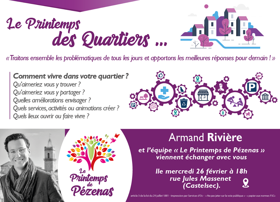 Pézenas - Le Printemps de Pézenas vous donne rendez-vous ce mercredi 26 février à 18h