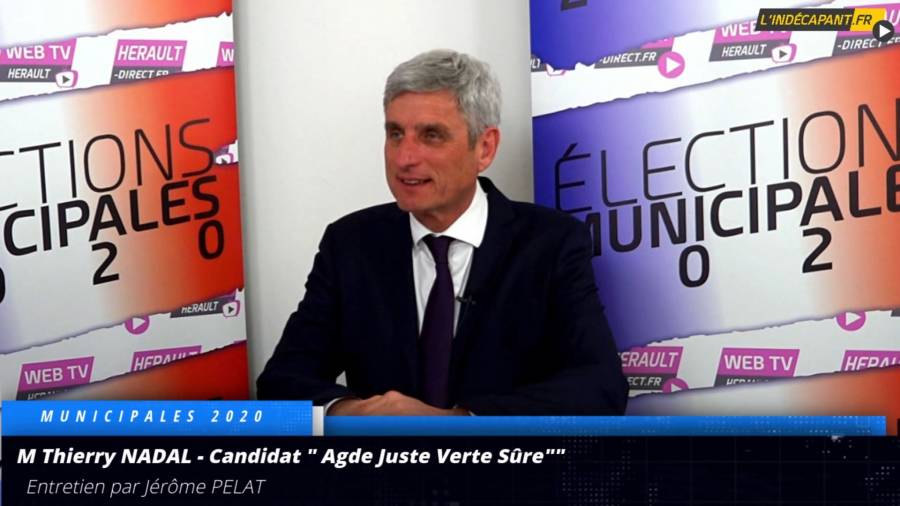 Agde - Entretien avec M Thierry NADAL Agde Juste Verte Sûre