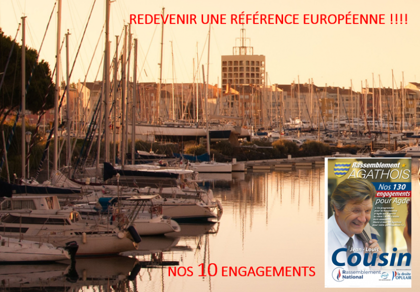 Agde - Jean-Louis COUSIN, tête de liste du Rassemblement Agathois et expert en la matière, redonne au Port une référence européenne
