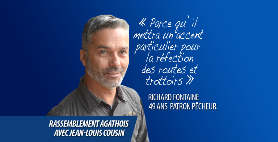 Agde - Richard Fontaine, rejoint Jean-Louis Cousin, tête de liste du Rassemblement Agathois
